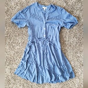 A.U.W. | Button-Up Lace Mini Dress